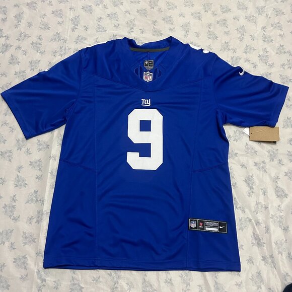 NFL Malik Nabers New York Giants Nike Vapor Fuse #9 Jersey - Picture 1 of 6
